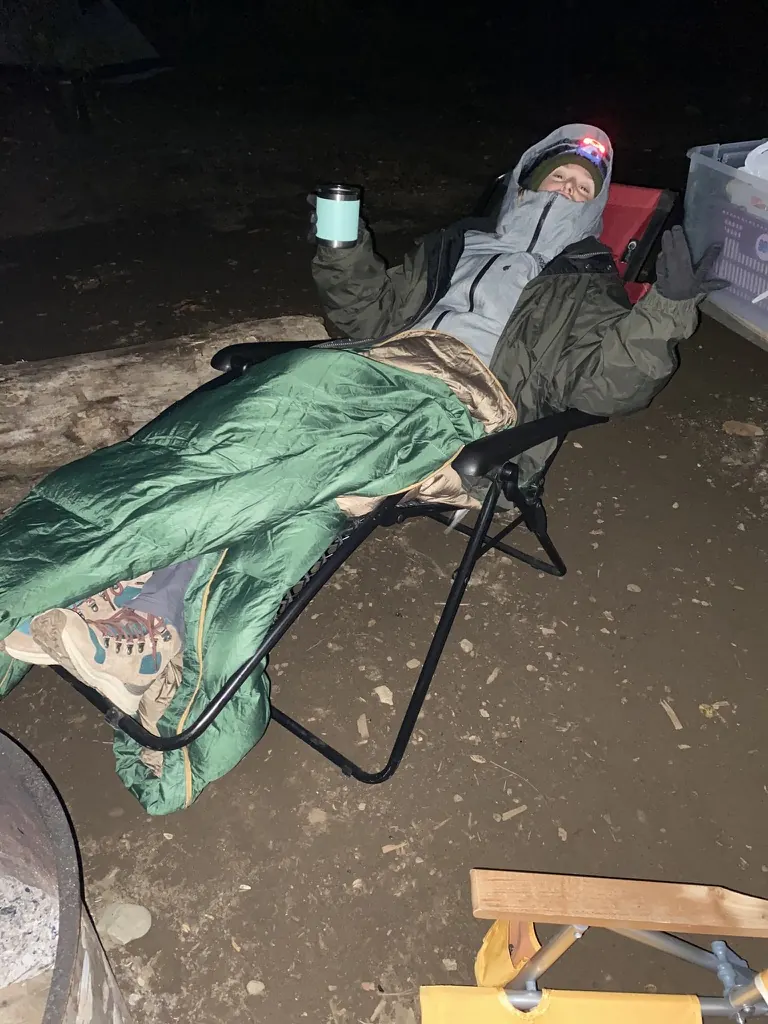 Camping under the stars