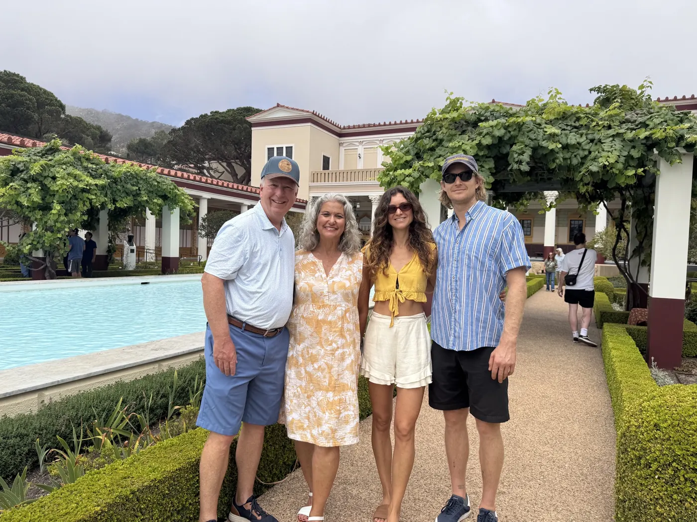 Family visiting the Getty