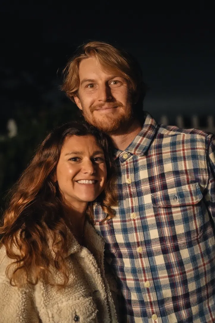 Trevor and Katelyn at night