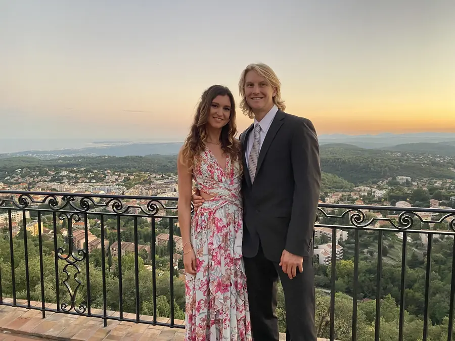 Trevor and Katelyn at the Getty