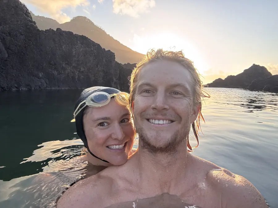 Trevor and Katelyn in the mountains