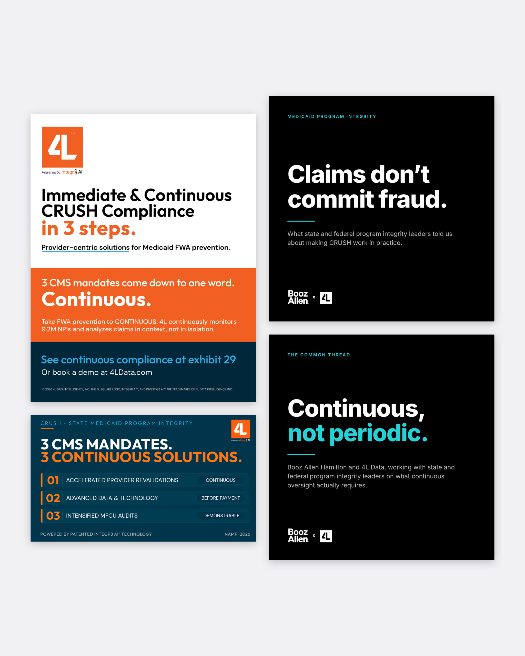 Booz Allen x 4L Data: Medicaid CRUSH campaign